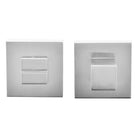 Oro & Oro WC Turn and Release on Square Rose - Satin Chrome