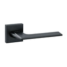 Oro & Oro Unica Lever Door Handle on Square Rose - Matt Black