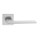 Oro & Oro Unica Lever Door Handle on Square Rose - Satin Chrome