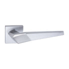 Oro & Oro Skywalker Lever Door Handle on Square Rose - Satin Chrome