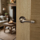 Old English Durham Lever Door Handle on Round Rose