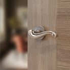 Old English Colchester Lever Door Handle on Round Rose
