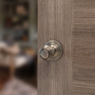 Old English Ripon Solid Brass Reeded Mortice Knob on Concealed Fix Rose