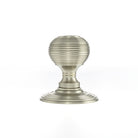 Old English Ripon Solid Brass Reeded Mortice Knob on Concealed Fix Rose