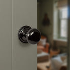 Old English Harrogate Solid Brass Mushroom Mortice Knob on Concealed Fix Rose