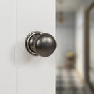 Old English Harrogate Solid Brass Mushroom Mortice Knob on Concealed Fix Rose