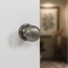 Old English Harrogate Solid Brass Mushroom Mortice Knob on Concealed Fix Rose