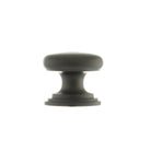 Old English Lincoln Solid Brass Victorian Knob 32mm on Concealed Fix - Urban Dark Bronze