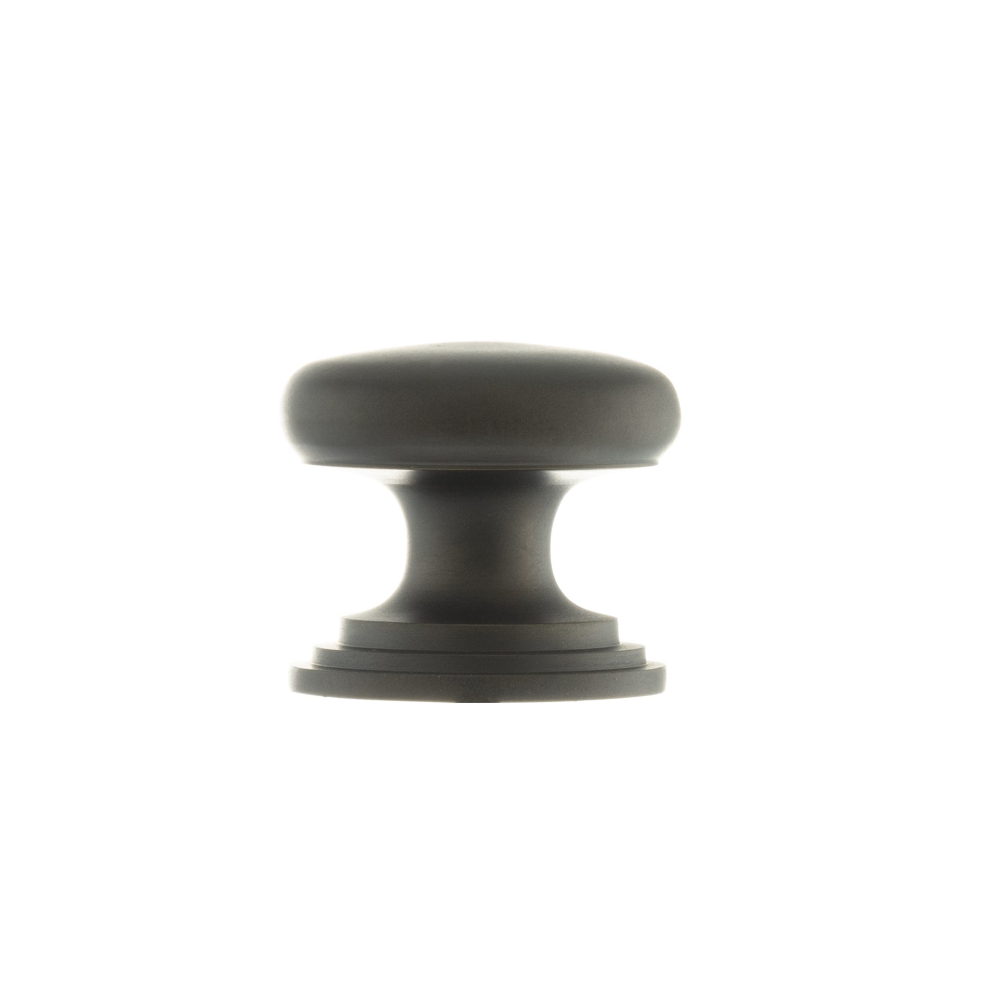 Old English Lincoln Solid Brass Victorian Knob 32mm on Concealed Fix - Urban Dark Bronze