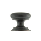 Old English Lincoln Solid Brass Victorian Knob 38mm on Concealed Fix - Antique Copper