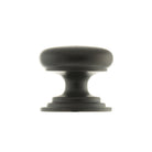 Old English Lincoln Solid Brass Victorian Knob 38mm on Concealed Fix - Urban Dark Bronze