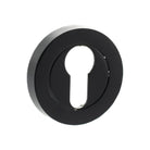Old English Euro Escutcheons - Matt Black