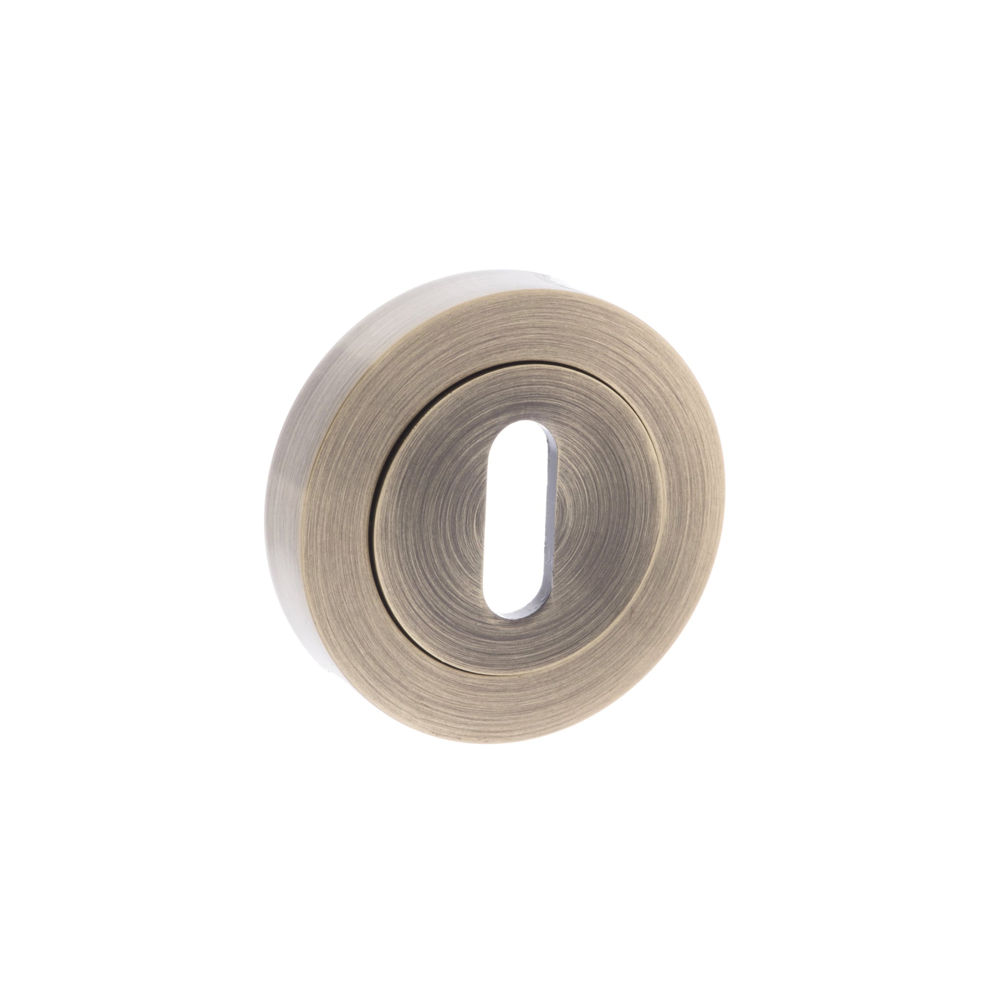 Old English Key Escutcheons - Antique Brass
