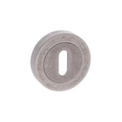 Old English Key Escutcheons - Distressed Silver