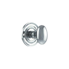 Old English Solid Brass Oval WC Turn and Release - Polished Chrome
