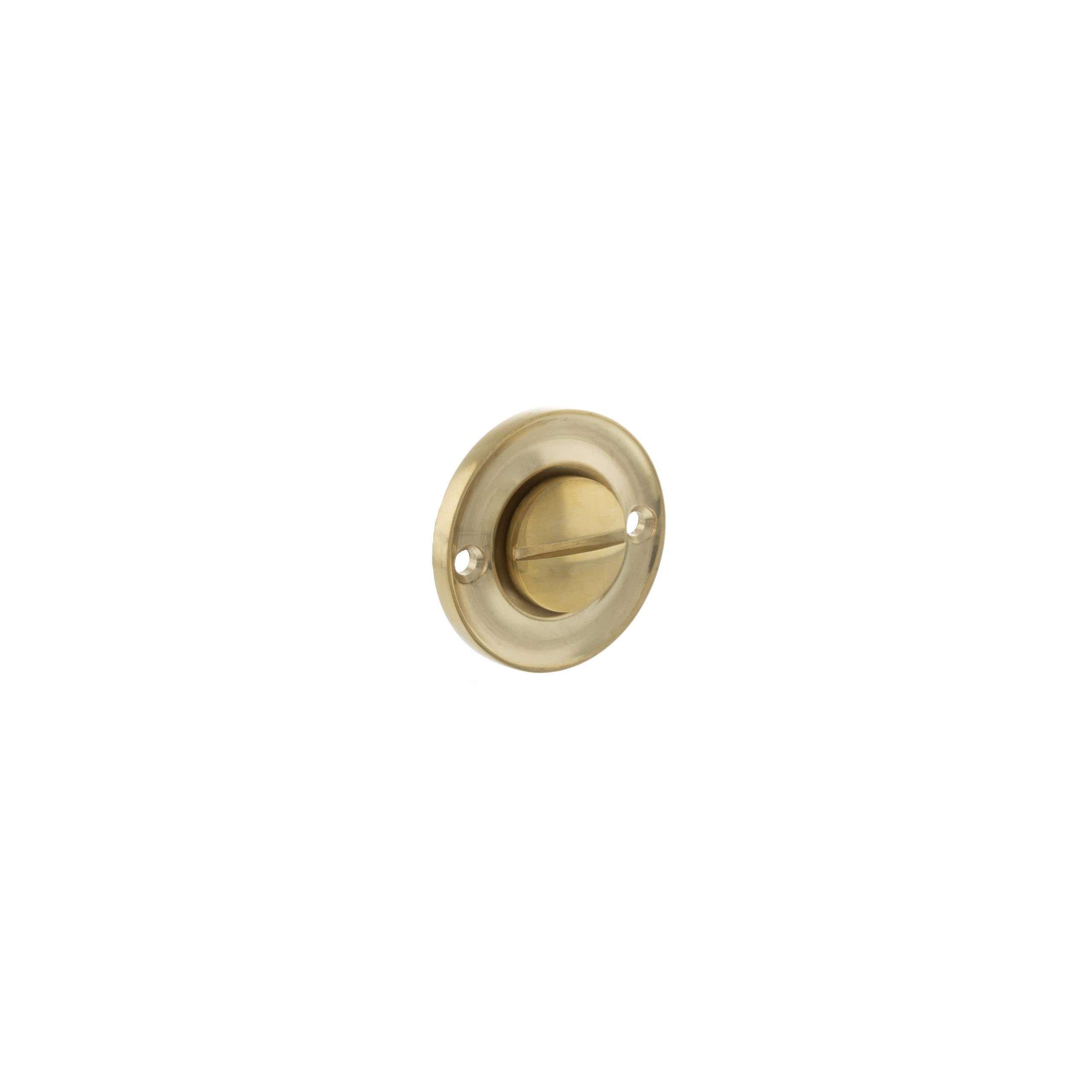 Old English Solid Brass Oval WC Turn and Release