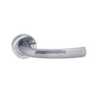 STATUS Nevada Lever Door Handle on Round Rose - Satin Chrome