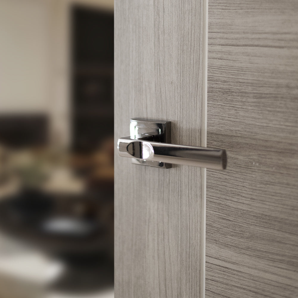 STATUS Kansas Lever Door Handle on Square Rose