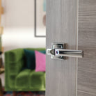 STATUS Kansas Lever Door Handle on Square Rose