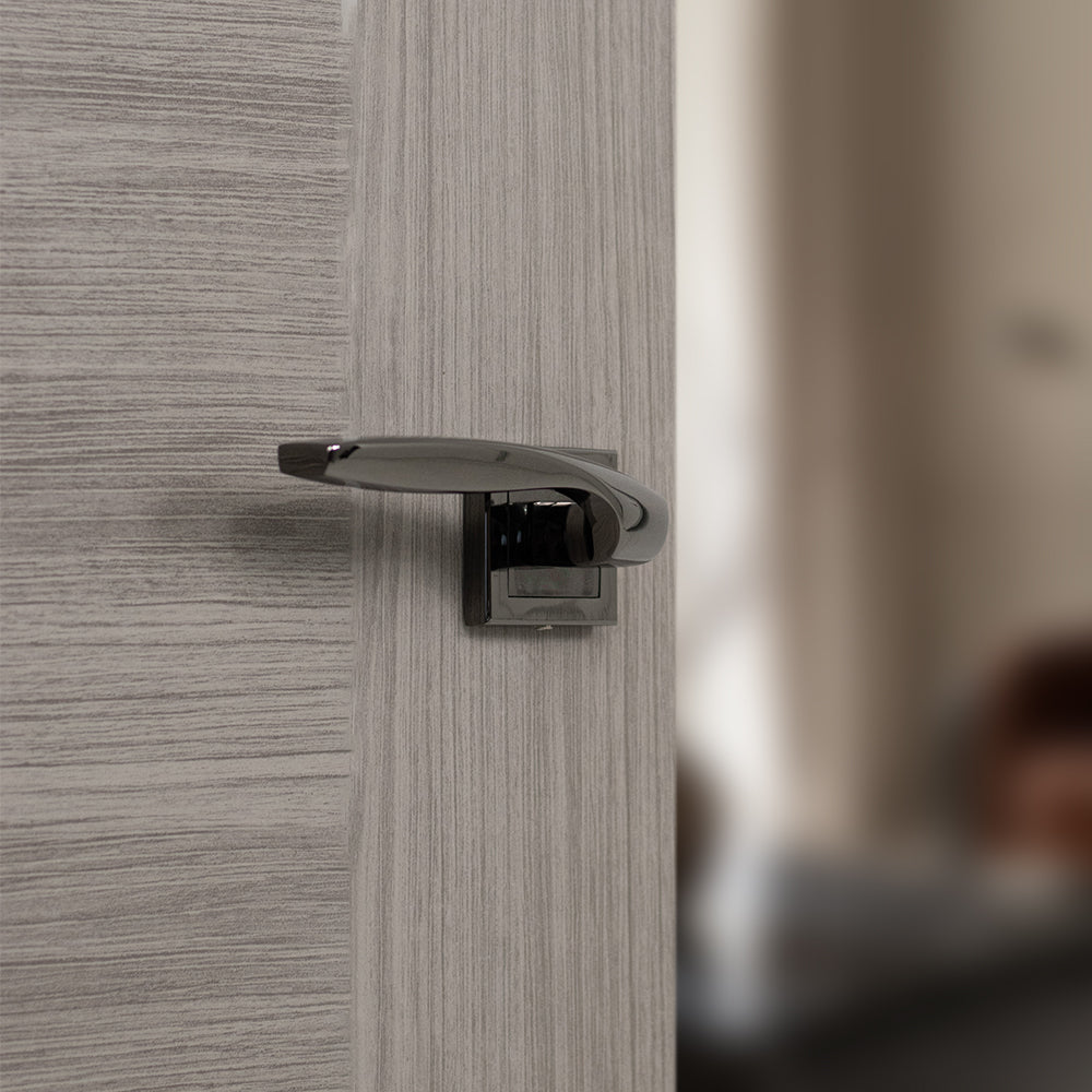 STATUS Oklahoma Lever Door Handle on Square Rose