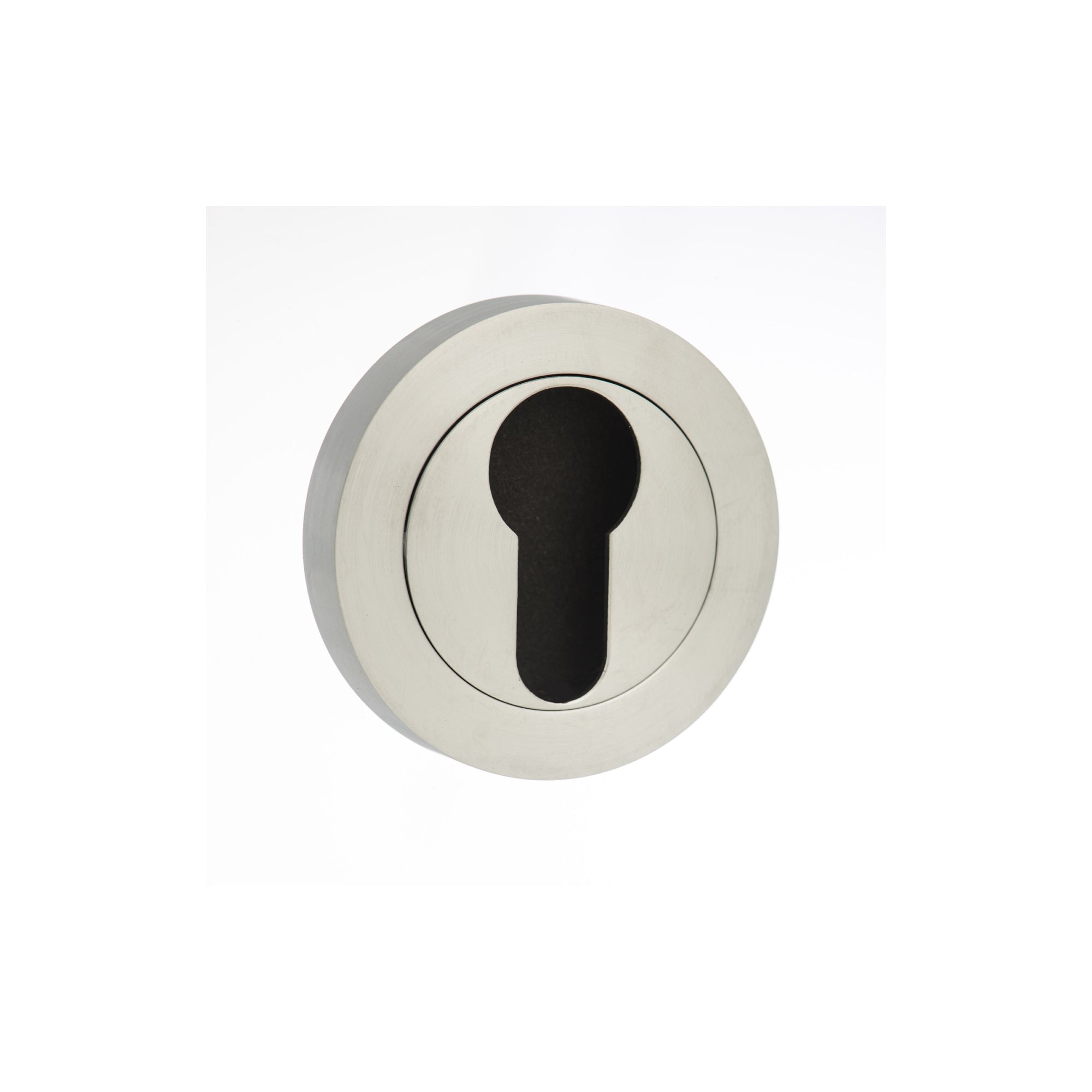 STATUS Euro Escutcheons on Round Rose - Satin Chrome