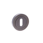 STATUS Key Escutcheons on Round Rose - Black Nickel