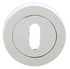 STATUS Key Escutcheons on Round Rose - Polished Chrome