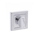STATUS WC Turn and Release on Square Rose - Polished Chrome
