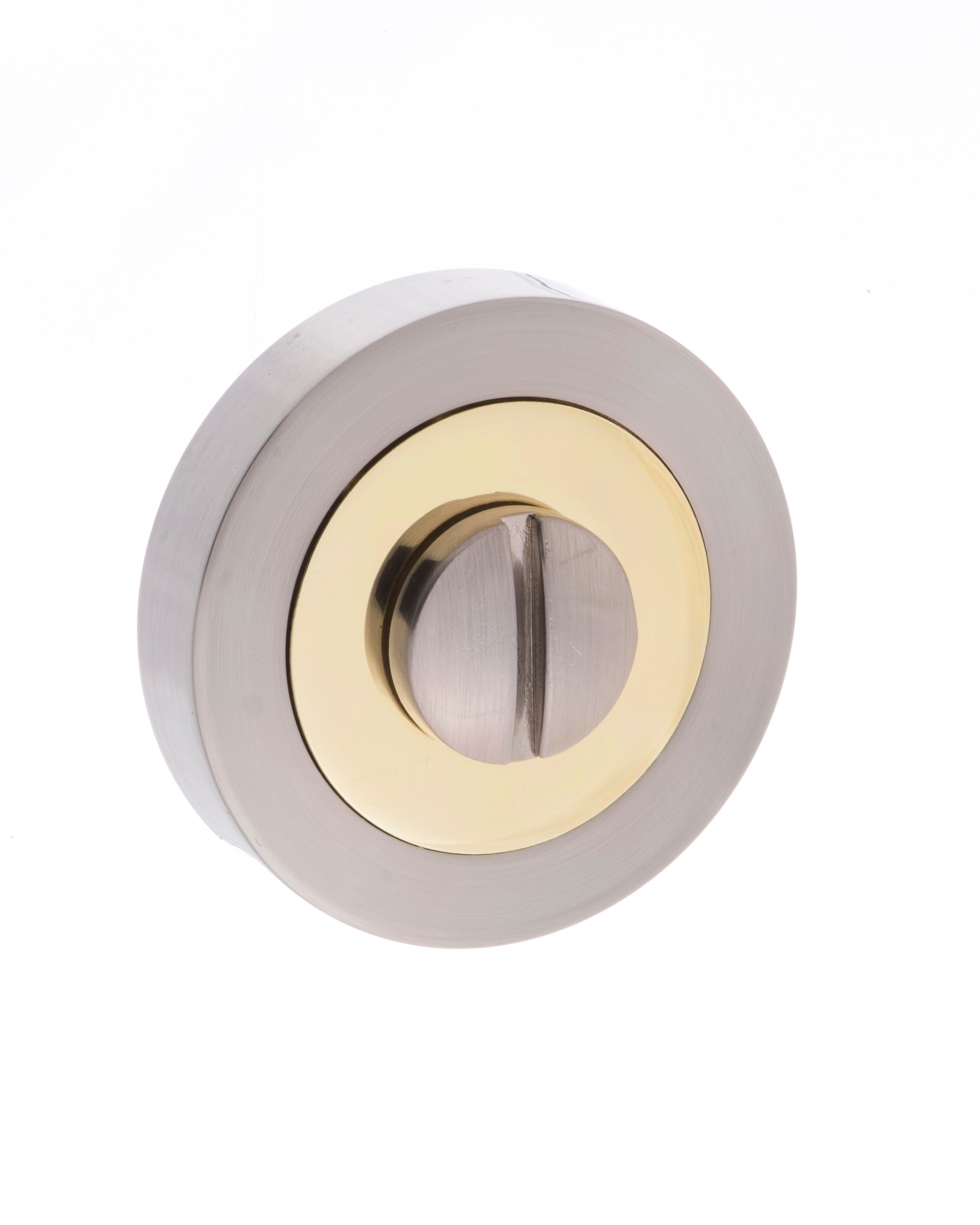 STATUS WC Turn and Release on Round Rose - Satin Nickel/