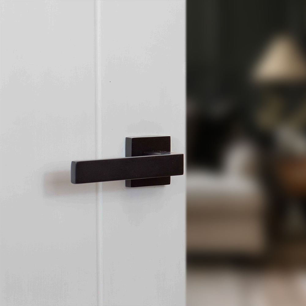 STATUS Montana Lever Door Handle on S4 Square Rose