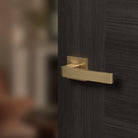 STATUS Montana Lever Door Handle on S4 Square Rose