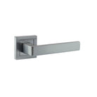 STATUS Montana Lever Door Handle on S4 Square Rose - Satin Chrome
