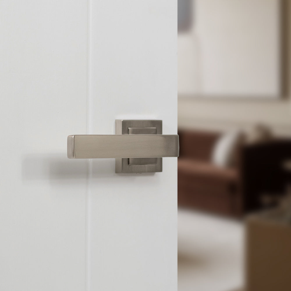 STATUS Montana Lever Door Handle on S4 Square Rose