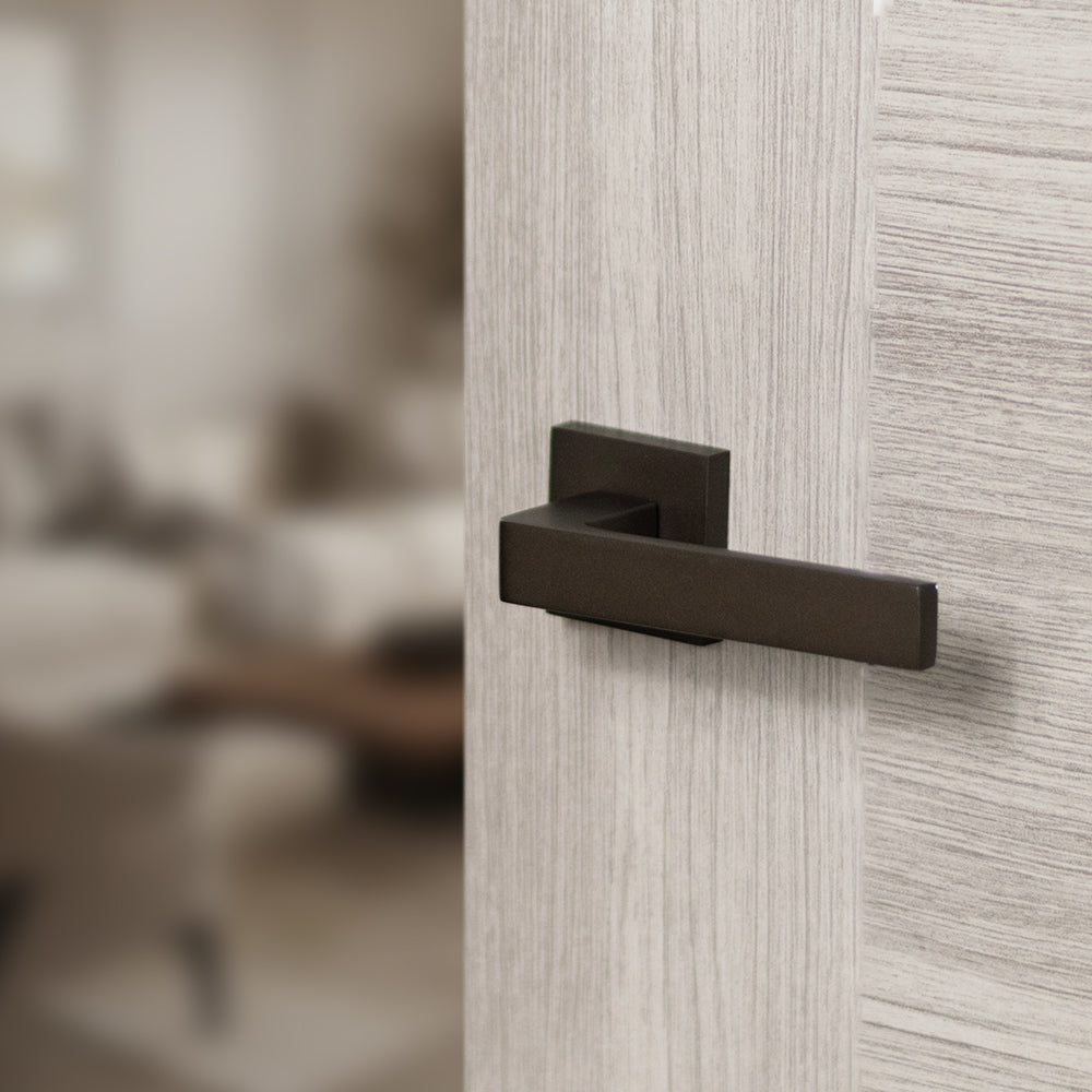 STATUS Montana Lever Door Handle on S4 Square Rose