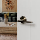 STATUS Alabama Lever Door Handle on Round Rose