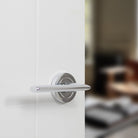 STATUS Alabama Lever Door Handle on Round Rose