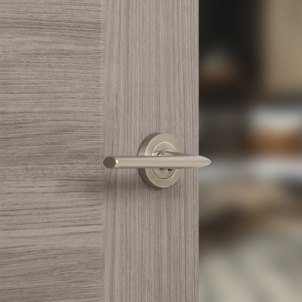 STATUS Alabama Lever Door Handle on Round Rose