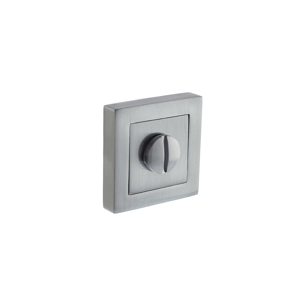 STATUS WC Turn and Release on S4 Square Rose - Satin Chrome