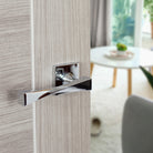 Senza Pari Guido Lever Door Handle on Flush Square Rose