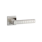 Senza Pari Bianca Lever Door Handle on Square Rose - Satin Nickel