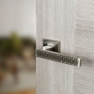 Senza Pari Bianca Lever Door Handle on Square Rose