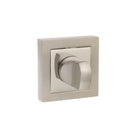 Senza Pari WC Turn and Release on Square Rose - Satin Nickel/Polished Nickel
