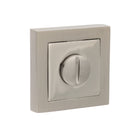 Senza Pari WC Turn and Release on Square Rose - Satin Nickel/