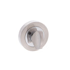 Senza Pari WC Turn and Release on Round Rose - Satin Nickel/Chrome Plate