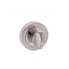 Senza Pari WC Turn and Release on Round Rose - Satin Nickel/Polished Nickel