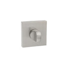Senza Pari WC Turn and Release on Flush Square Rose (bolt through fixing only) - Satin Nickel