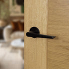 Tupai Rapido 5S Line Torrao Lever Door Handle on 5mm Slimline Round Rose - Bright