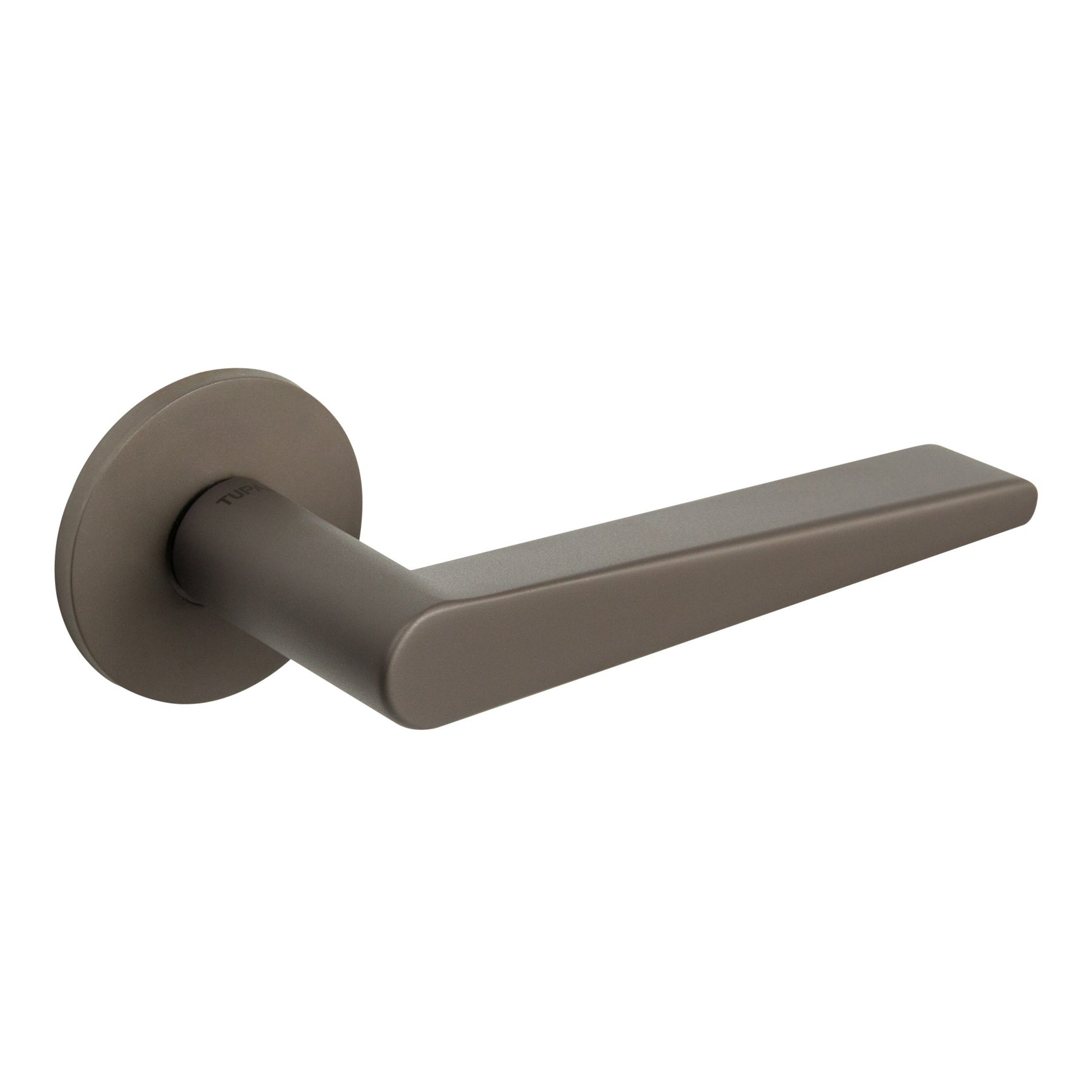 Tupai Rapido 5S Line Torrao Lever Door Handle on 5mm Slimline Round Rose - Titanium