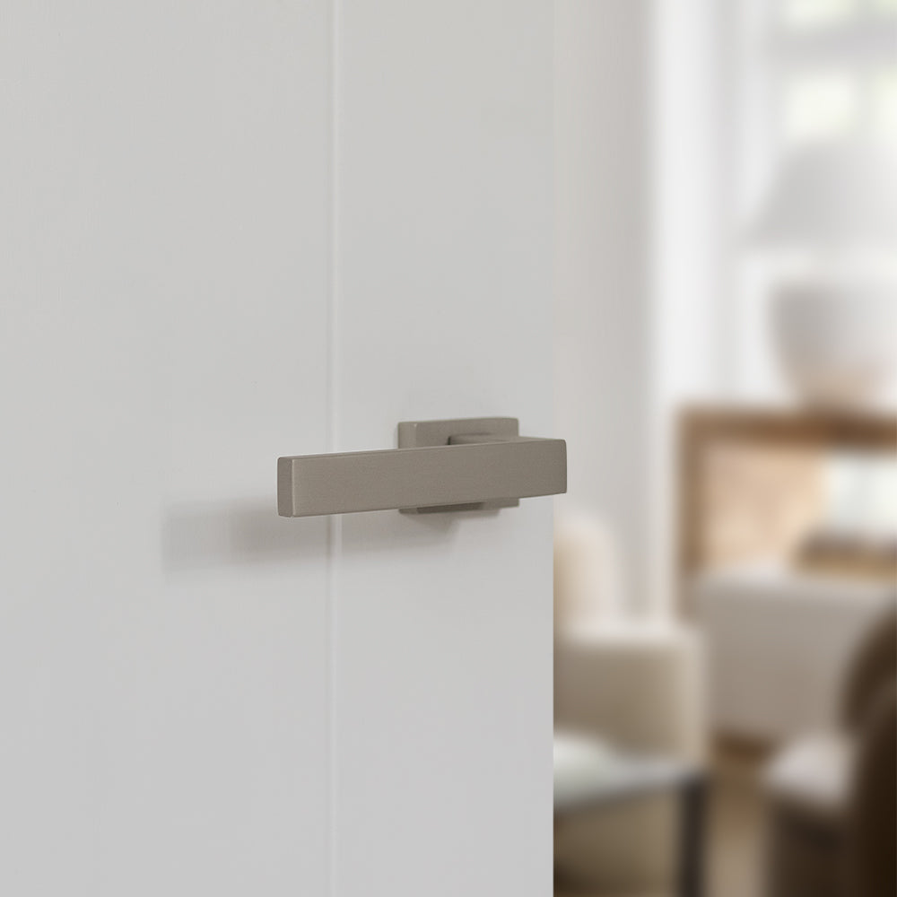 Tupai Rapido RetaLine Rillo Lever Door Handle on Long Rose