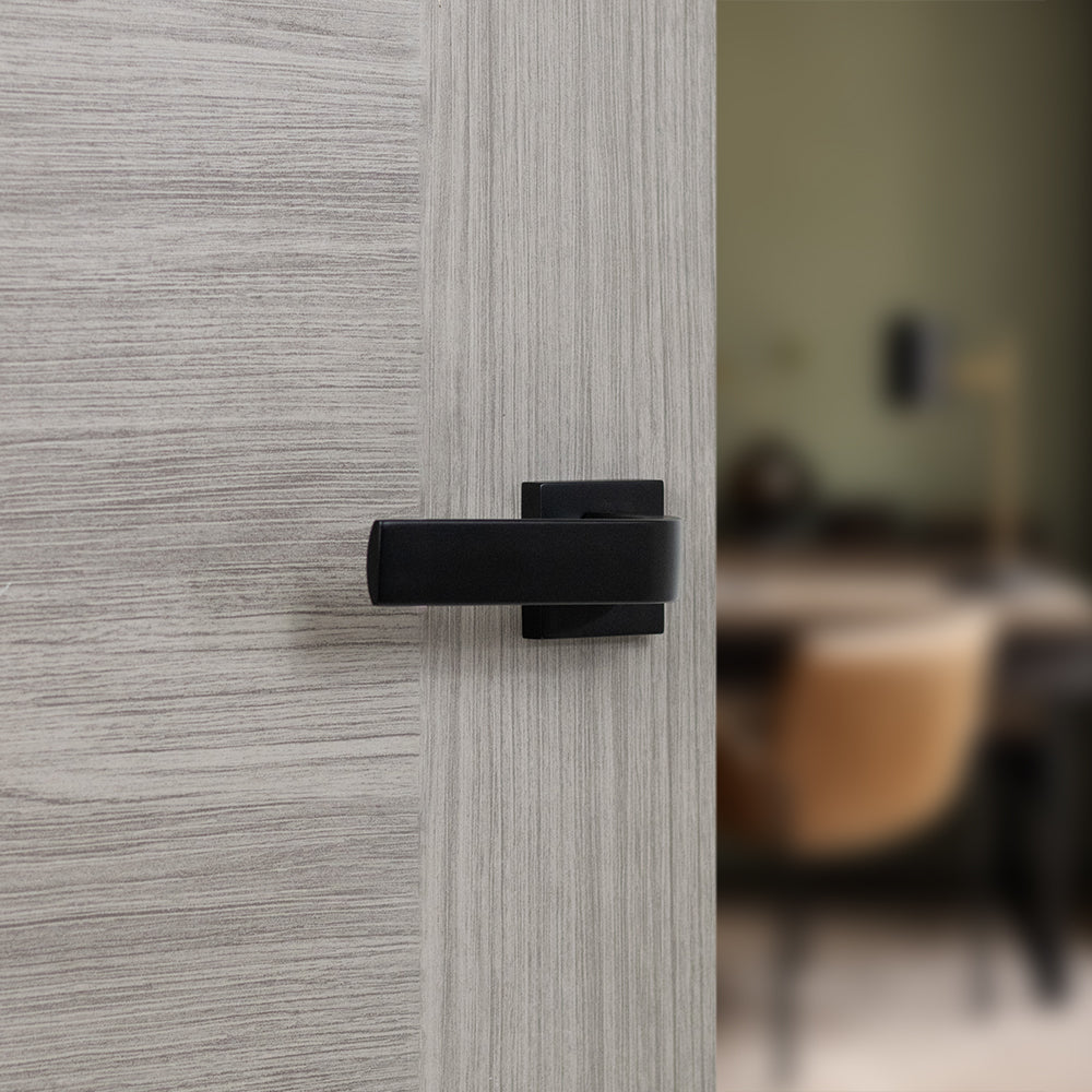 Tupai Rapido CurvaLine Turis Lever Door Handle on Square Rose